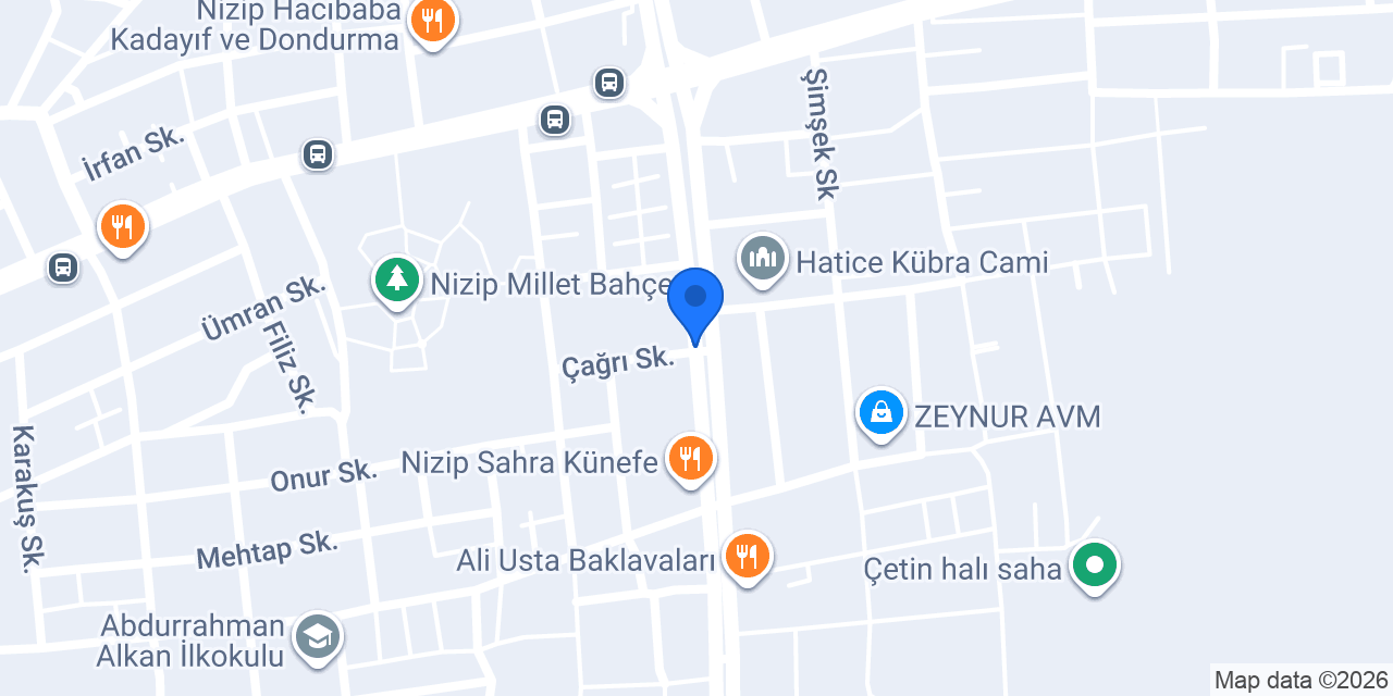 Enfes Döner konumu
