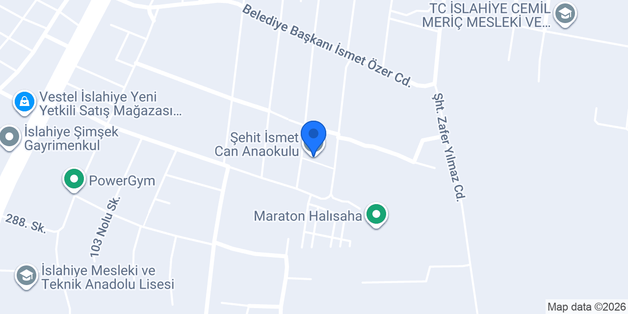 Şehit İsmet Can Anaokulu konumu