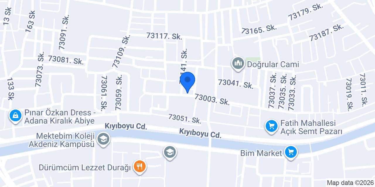 Karaisalı Biber Çekim Merkezi konumu