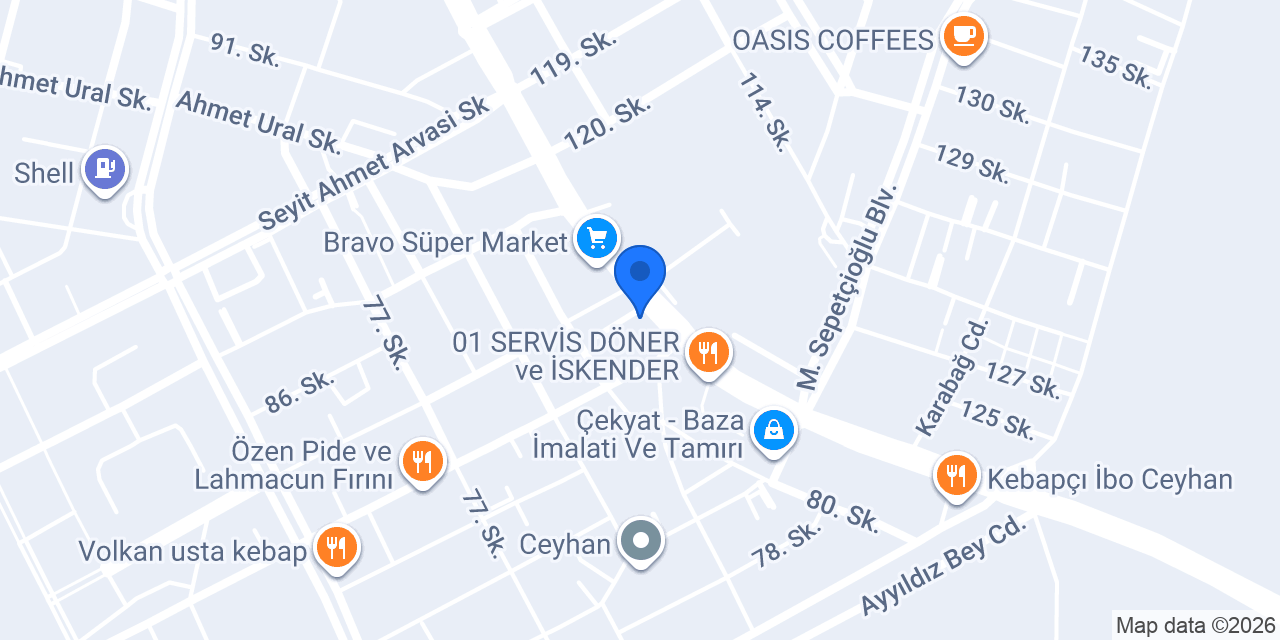 Bİ'Çiçek konumu