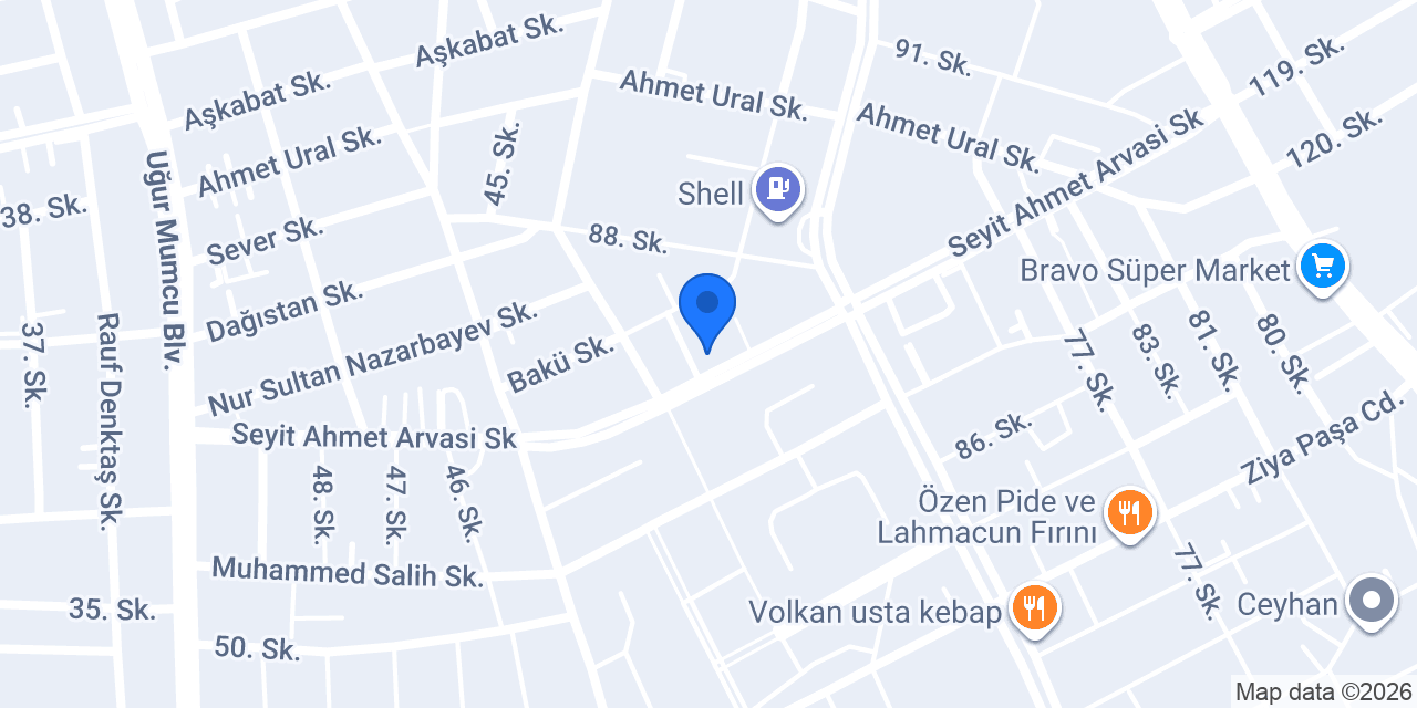 Pozitif VİP Özel Öğretim Kursu konumu