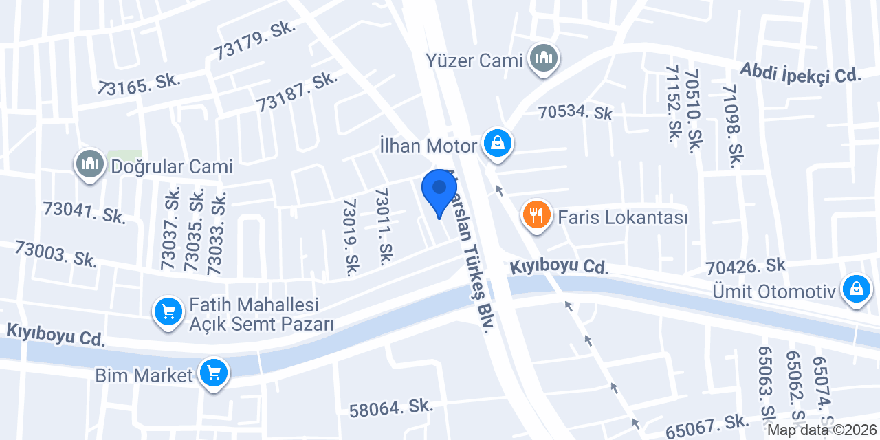 Gaziantep Kebap konumu