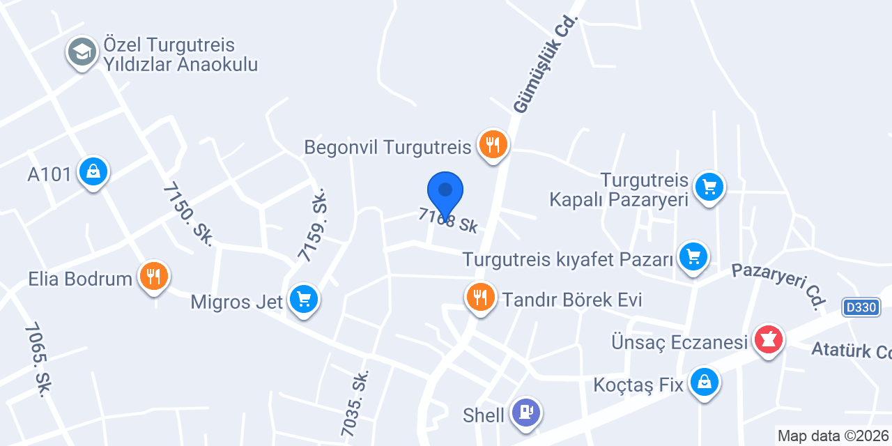 Kuzey Oto Servis konumu