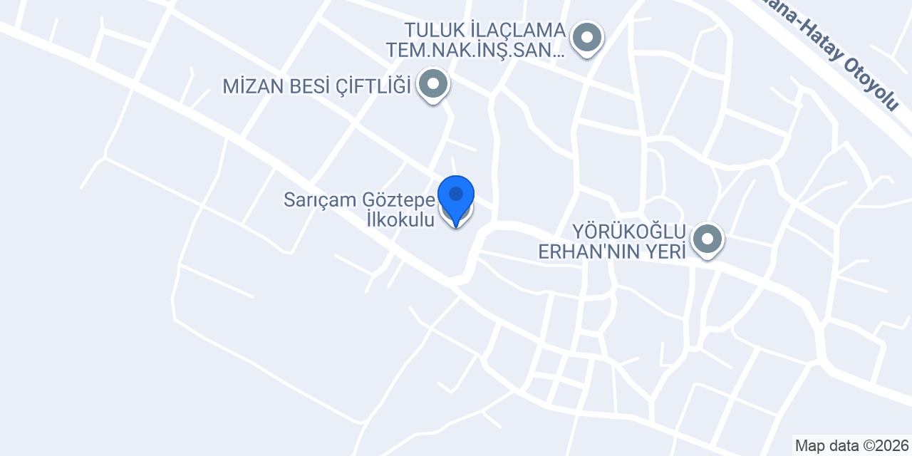 Sarıçam Göztepe İlkokulu konumu