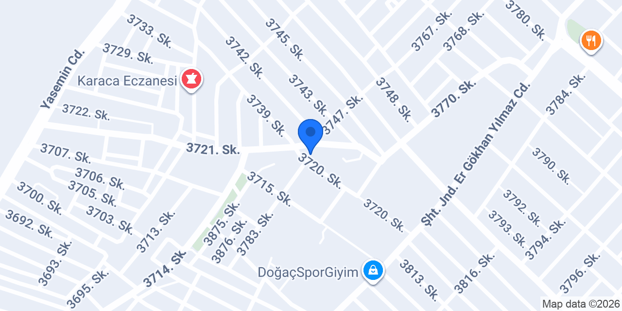 Karacaoğlan Mahallesi Muhtarlığı konumu