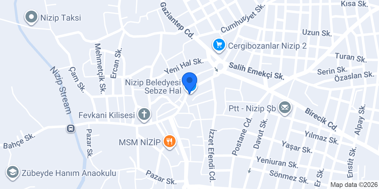 Nizip kurt taksi konumu