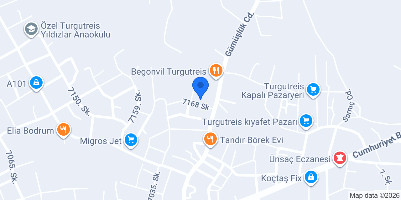 Turgutreis Çekici konumu