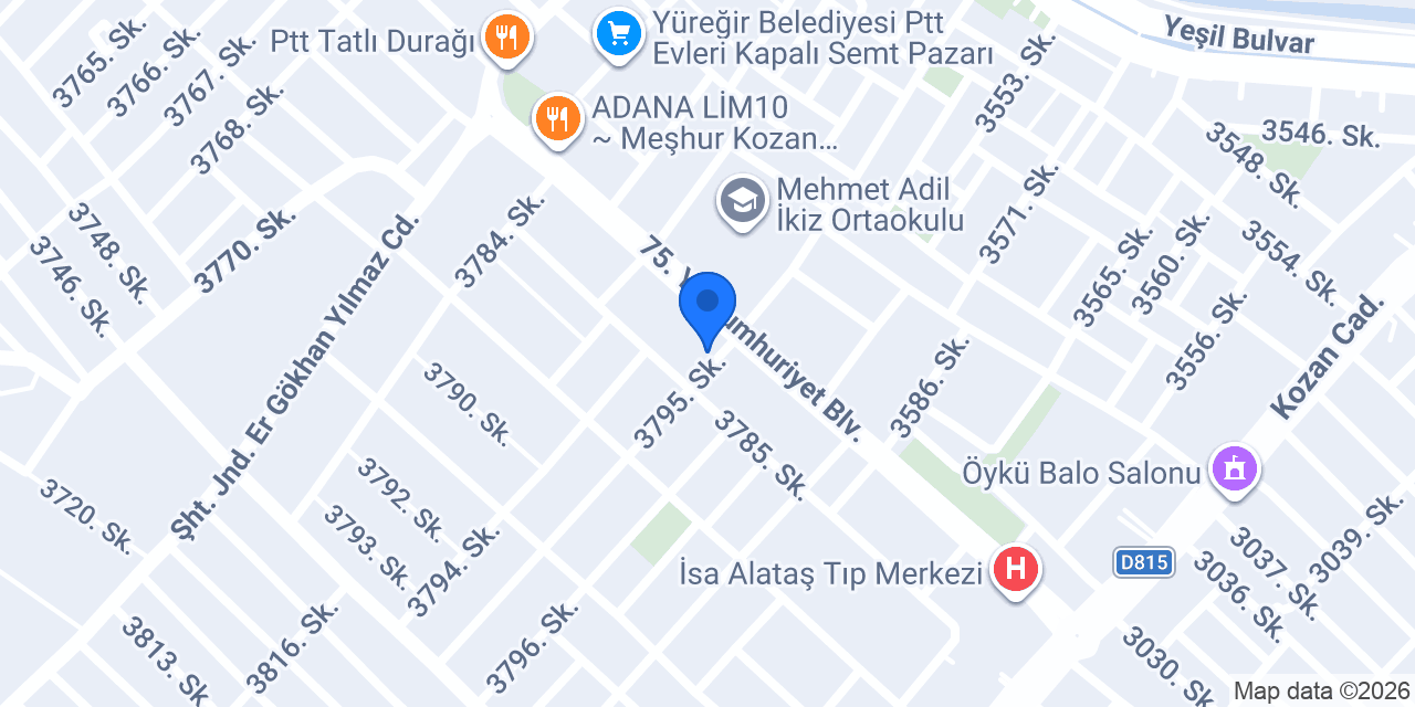 Çamlıca Eczanesi konumu
