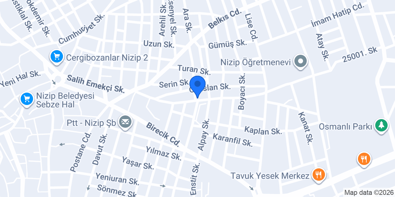 Et Ve tavuk bank konumu