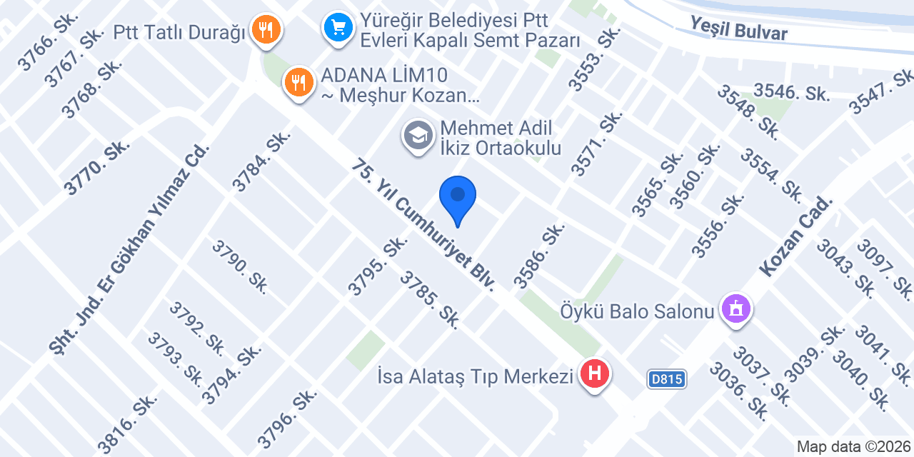 Dişçi Muhammet Aydın konumu