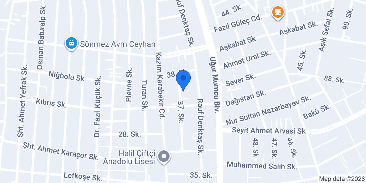 Fevziye Özçelik Aile Sağlığı Merkezi konumu