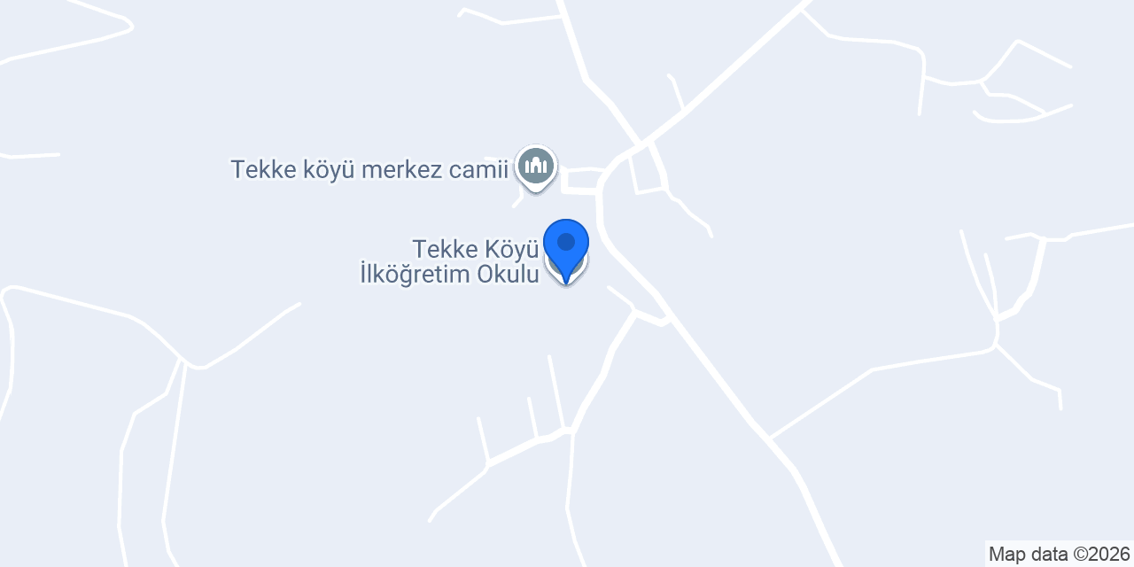 Tekke Köyü İlköğretim Okulu konumu