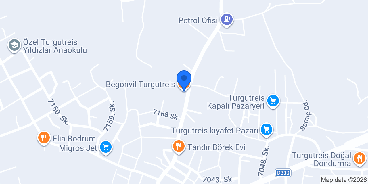 Begonvil Turgutreis konumu