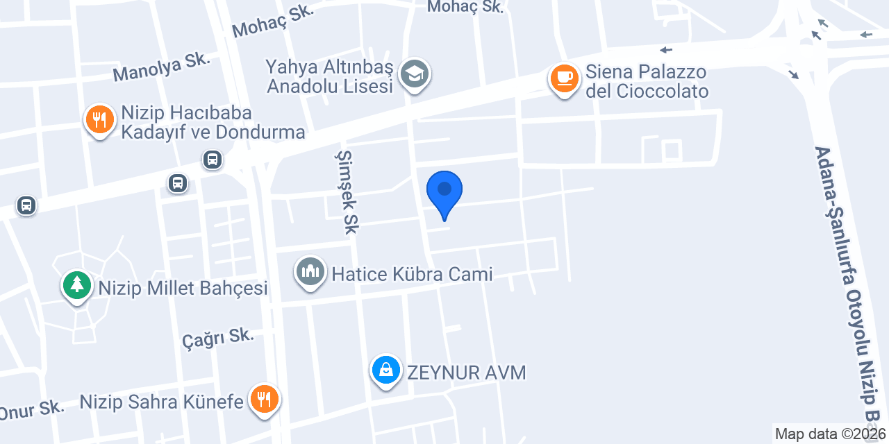 Nizip Sağlık Kabini konumu