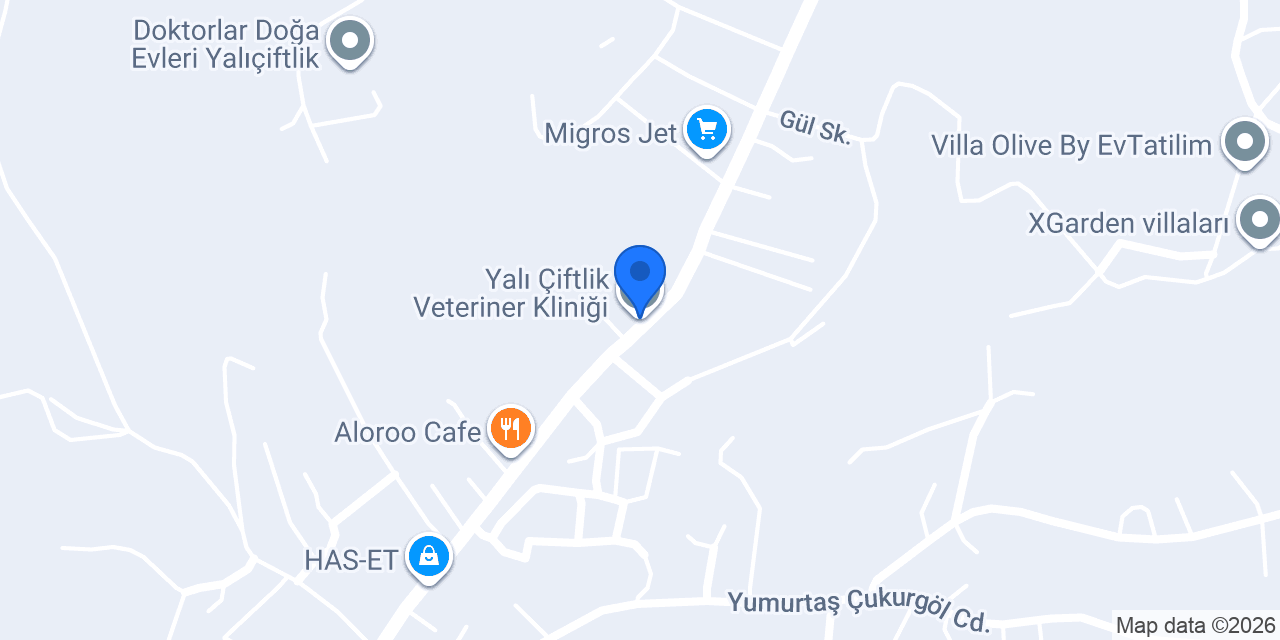 Yalı Çiftlik Veteriner Kliniği konumu