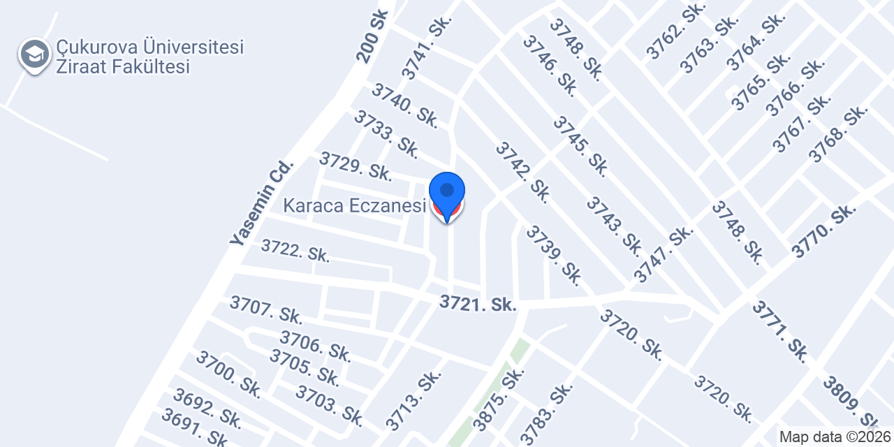 Karaca Eczanesi konumu