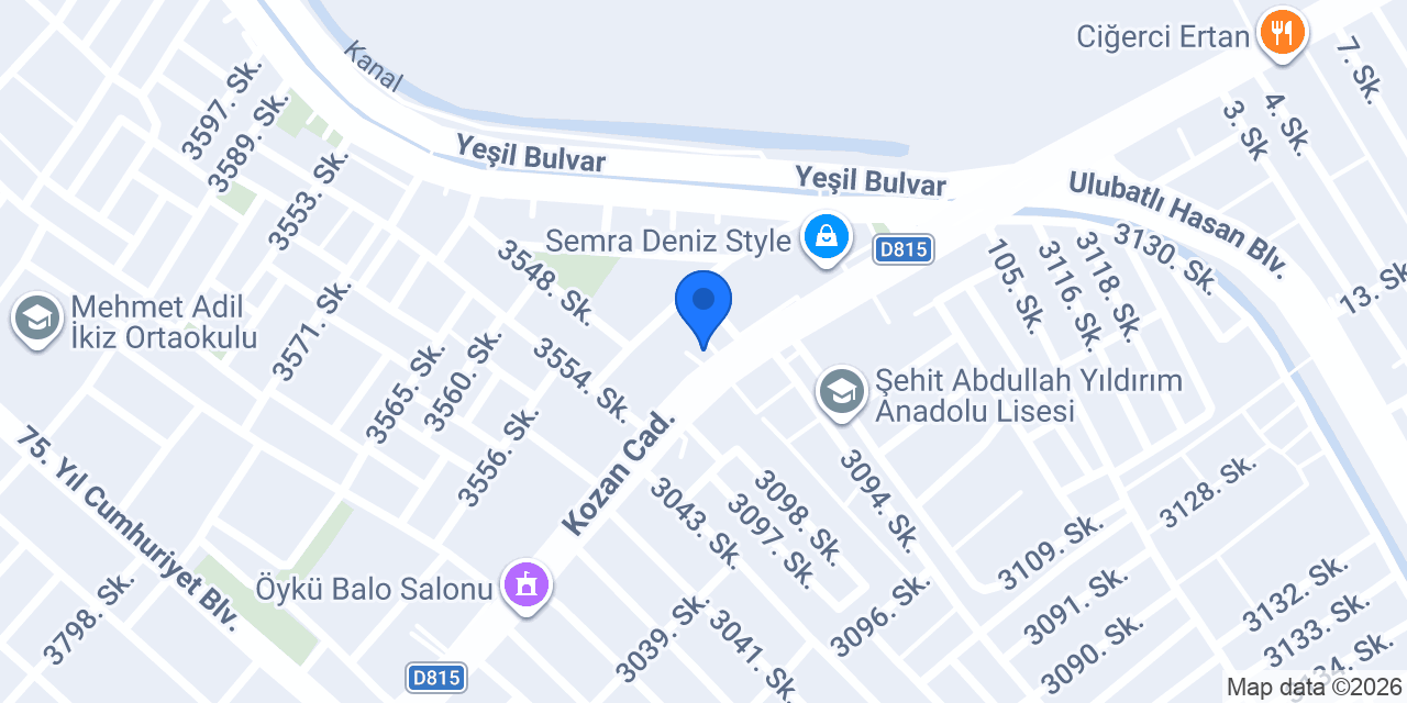 Hatunoğlu Soğuk Hava Deposu konumu