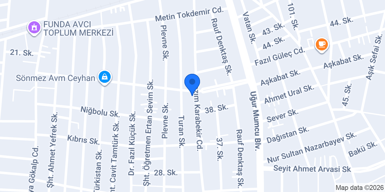 Yücel Gaz Beydoğan Ticaret konumu