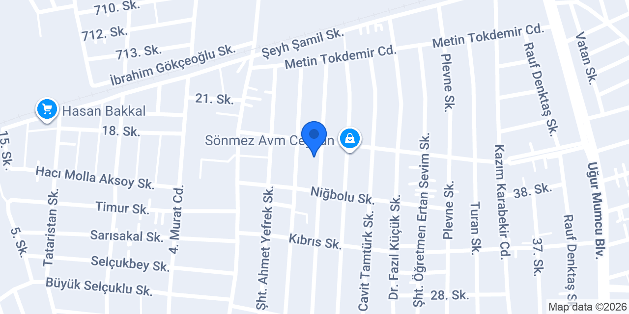 Ayaz Döner Salonu konumu