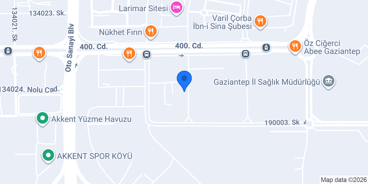 Seyyar Perdeci Gaziantep konumu