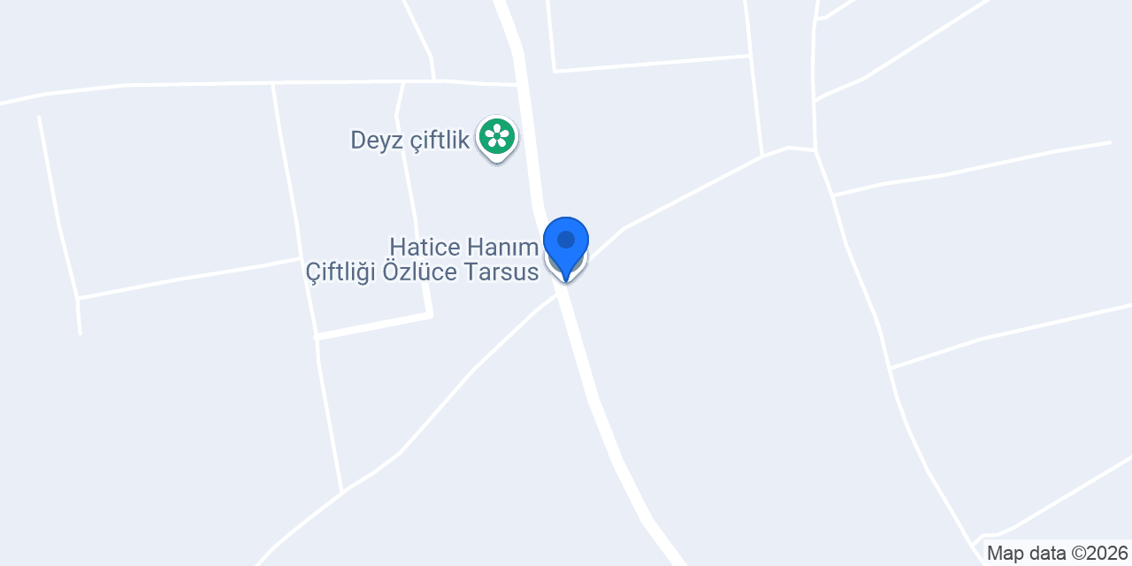 Hatice Hanım Çiftliği Özlüce Tarsus konumu