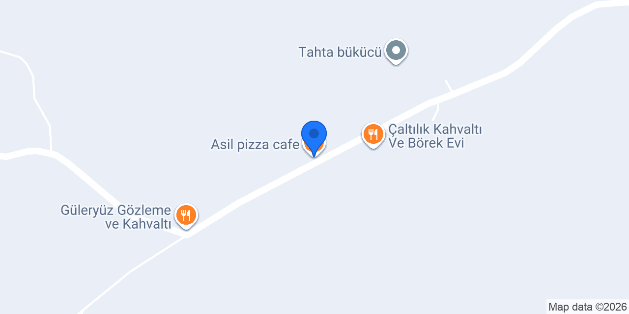 Asil pizza cafe konumu
