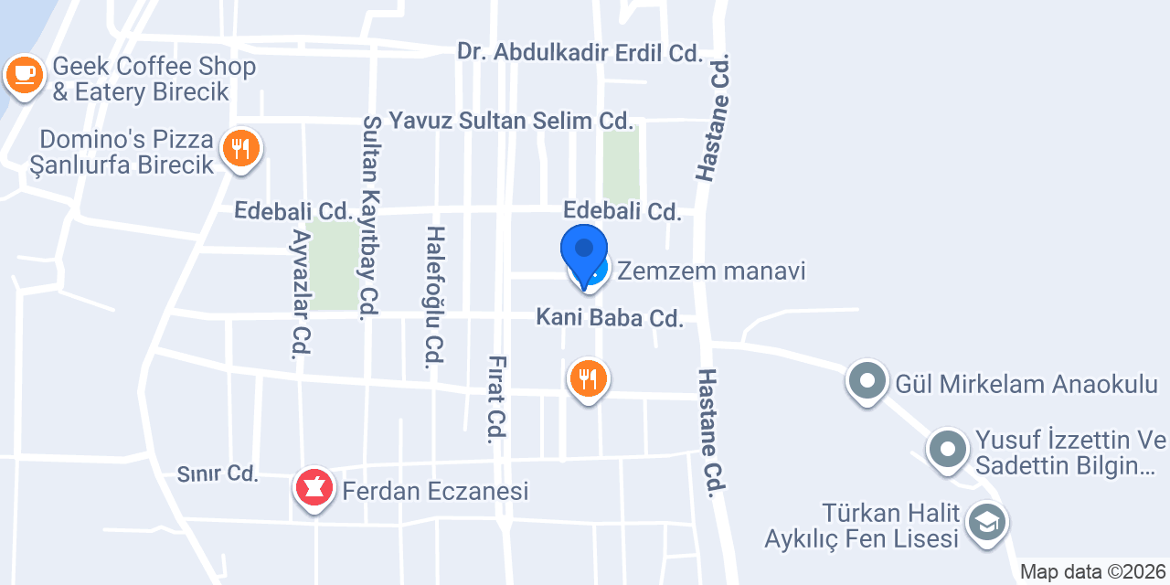 Zemzem manavi konumu