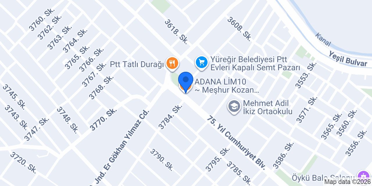 ADANA LİM10 ~ Meşhur Kozan Limon Dondurması konumu