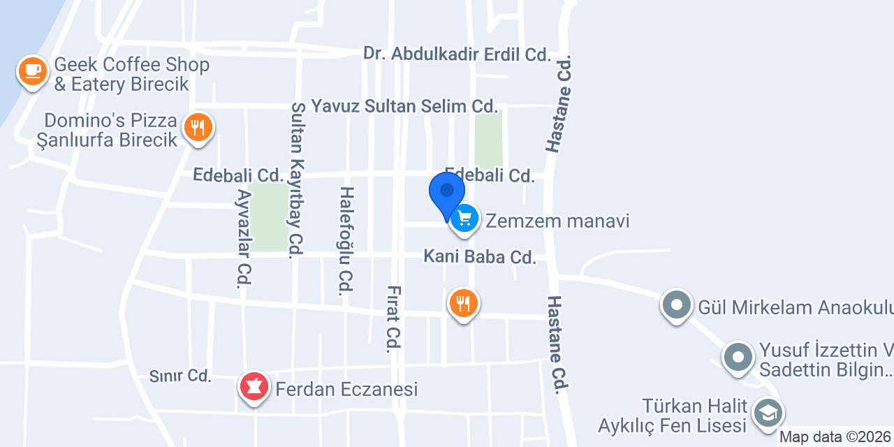 Sürat Kargo Birecik Şube konumu