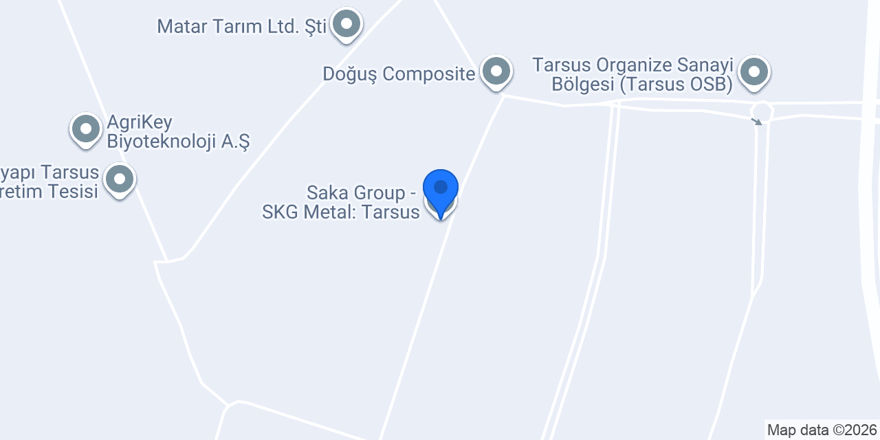 Saka Group - SKG Metal: Tarsus konumu
