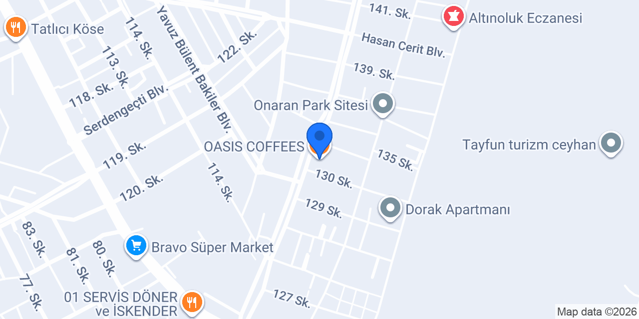 OASIS COFFEES konumu