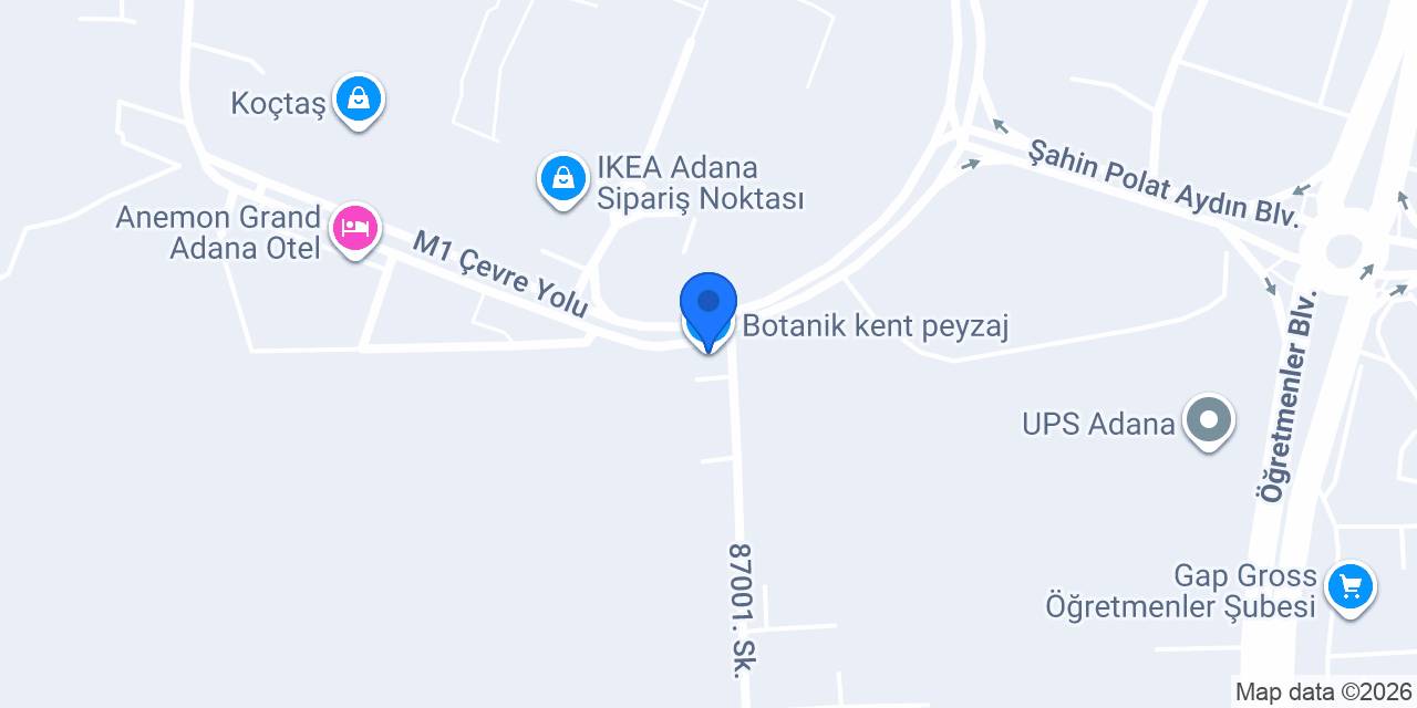 Botanik kent peyzaj konumu