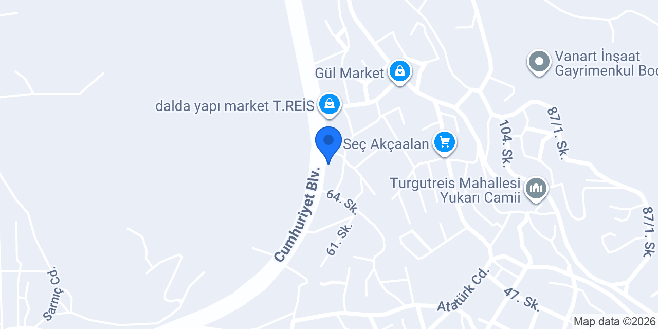 Tek-İş Elektrik Bodrum konumu