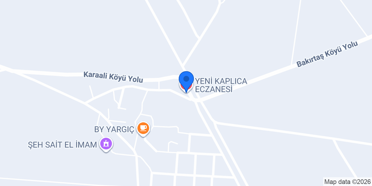 YENİ KAPLICA ECZANESİ konumu