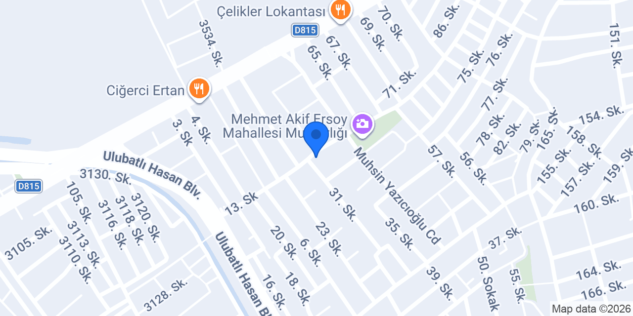 Öz Uğur Halıcılık konumu