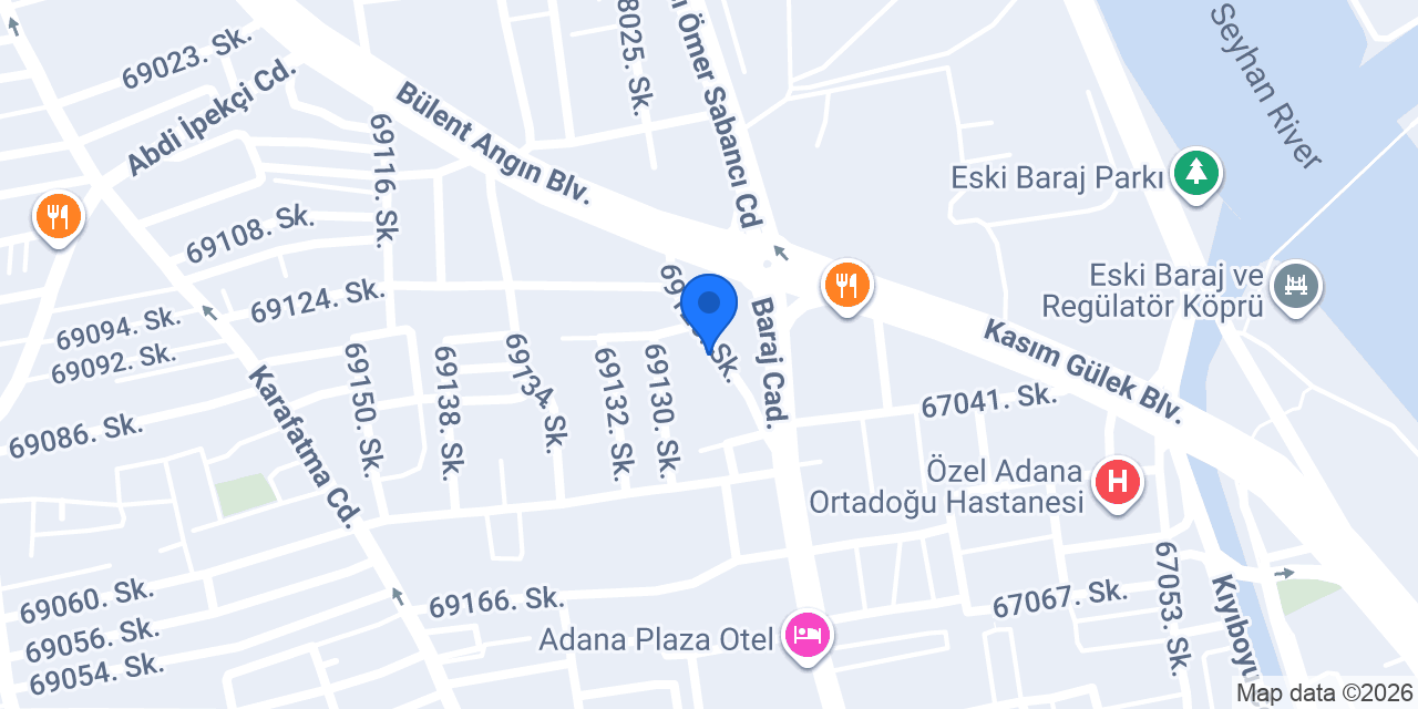 Best Dil Okullları Adana konumu