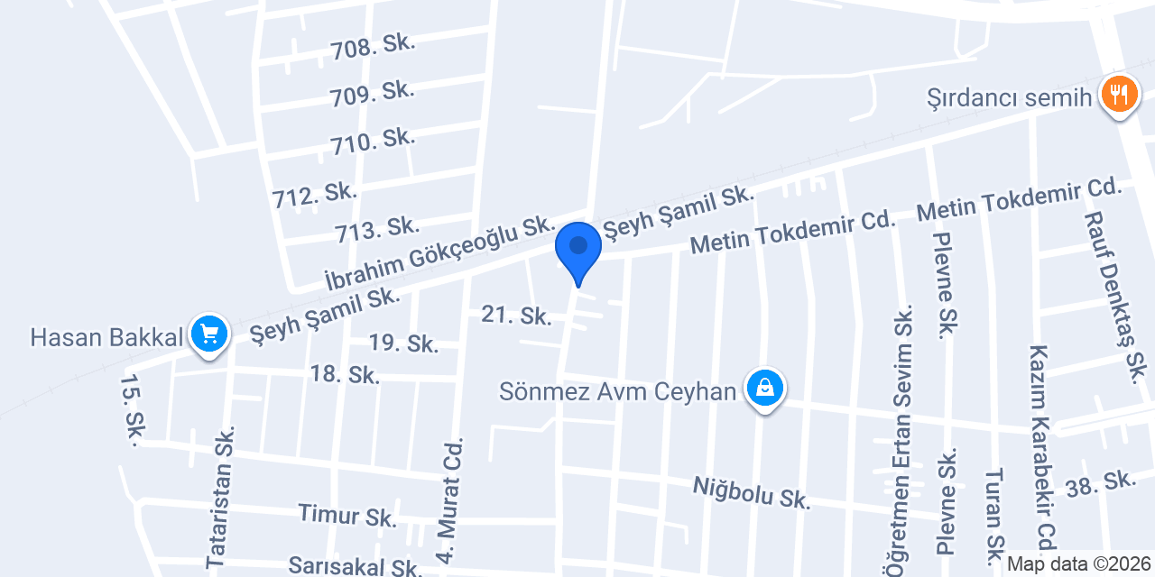 Mavi Köşe Tekel Bayi konumu