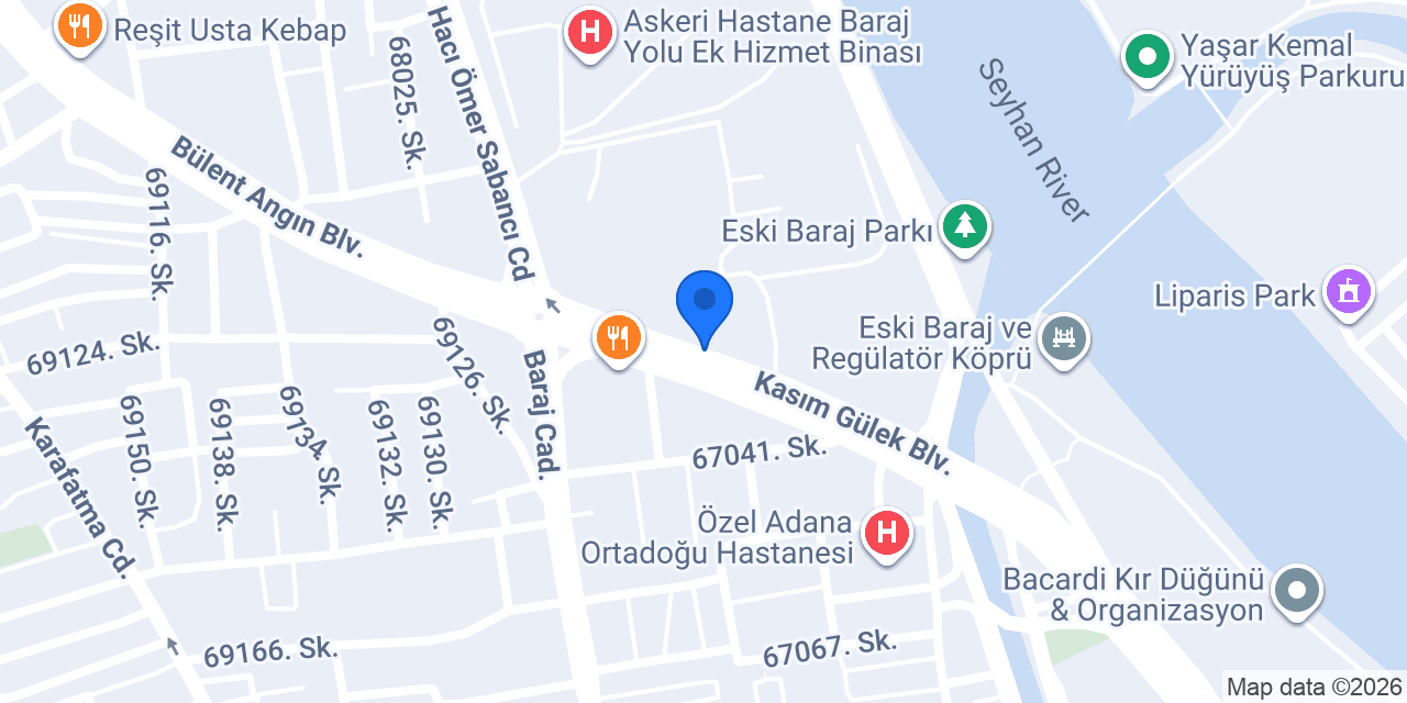 Adana Protestan Kilise konumu