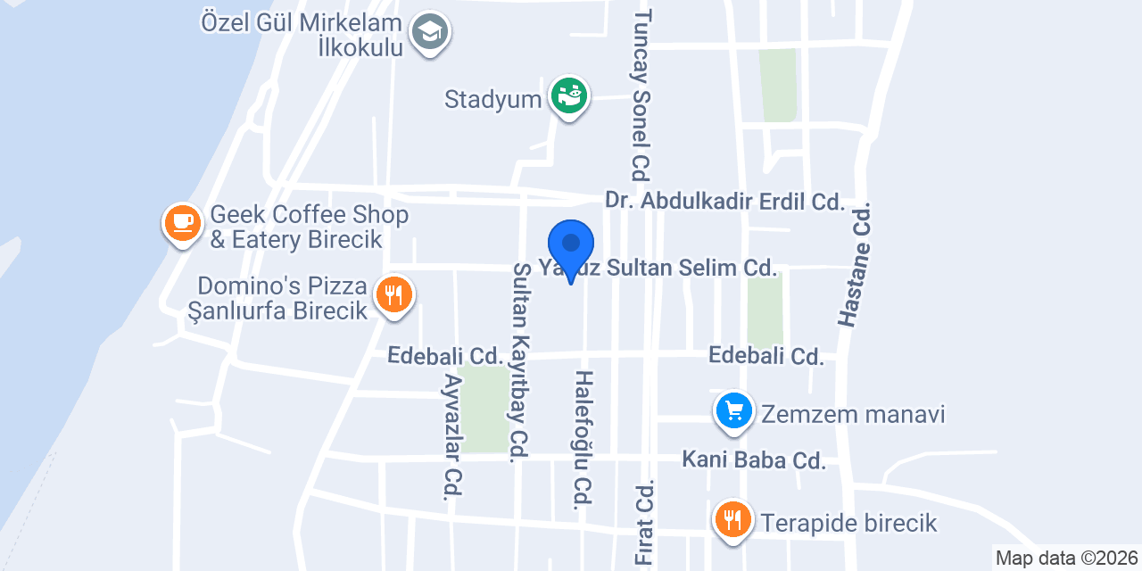 İşler Kitabevleri Birecik Şube konumu
