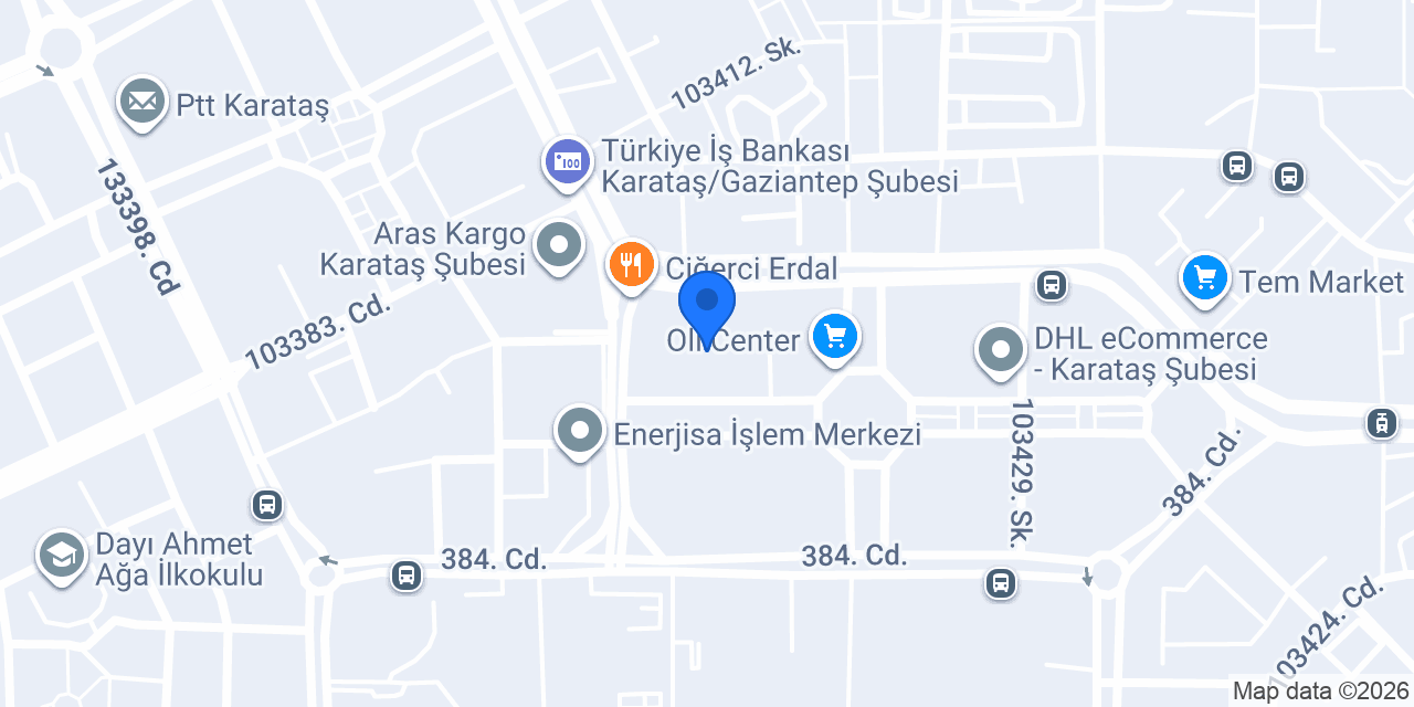 Çilek terzi konumu