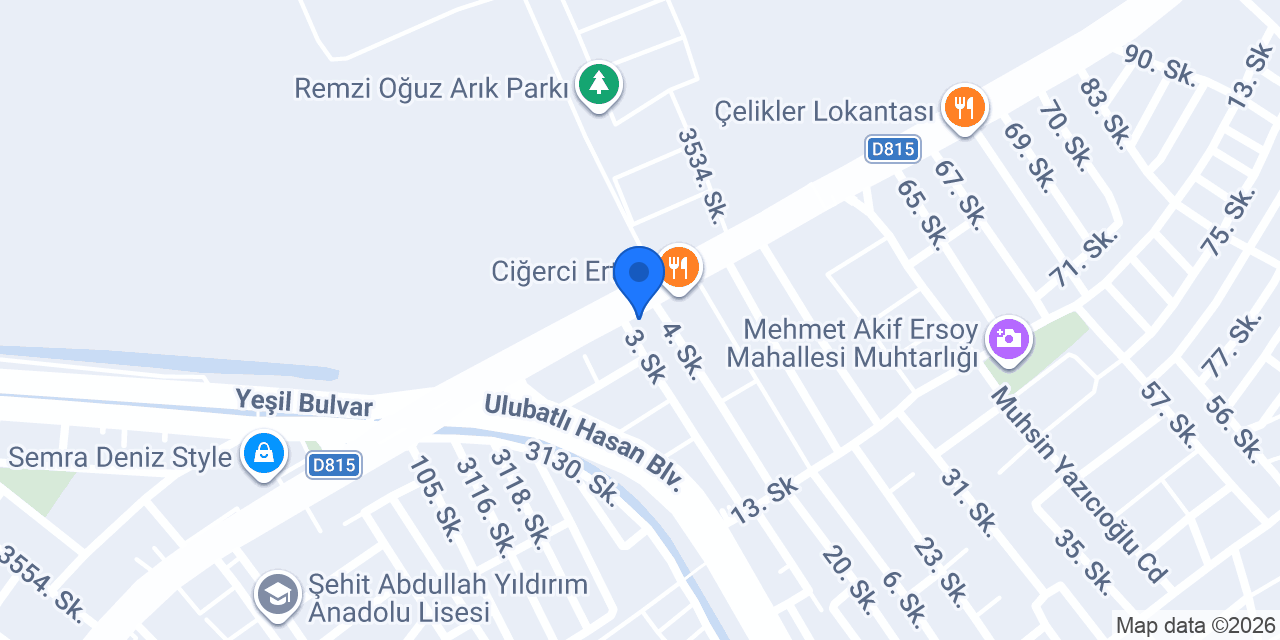Kozanoğlu Mobilya konumu