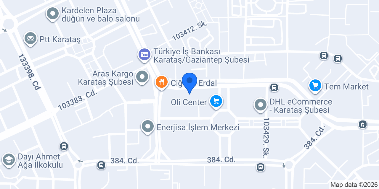 Halkbank Karataş Şubesi konumu