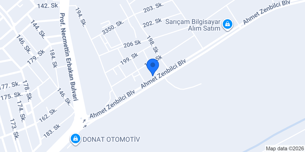 YM Oto Servis konumu