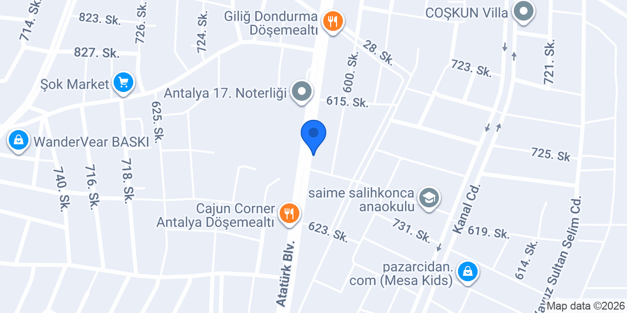 Döşemealtı Matbaa & Davetiye & Kaşe konumu