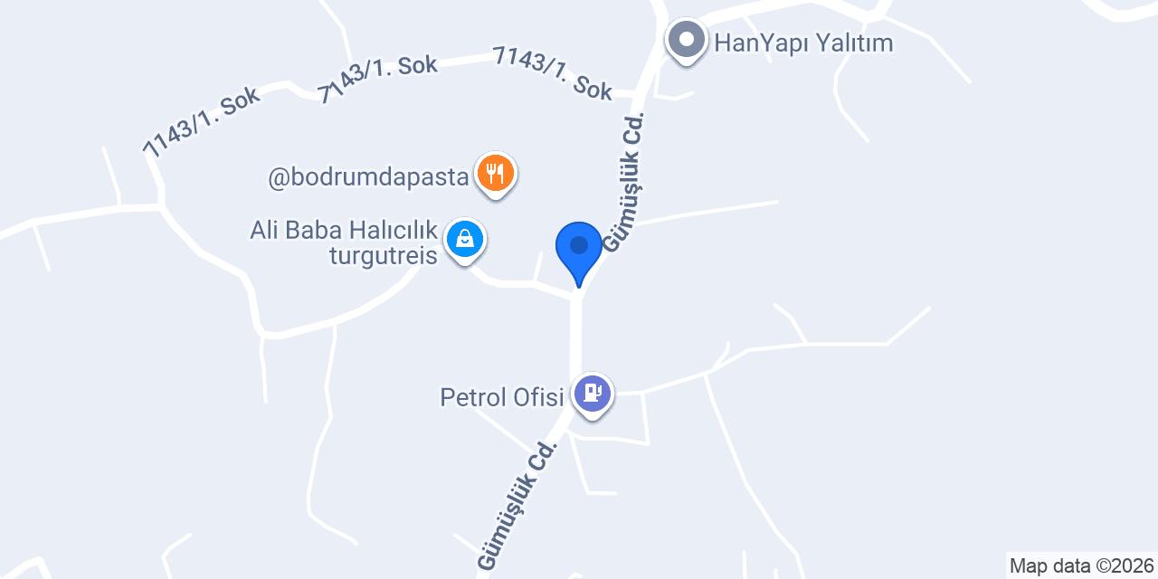 Bodrum Turgutreis ünlü mangal kömürü konumu