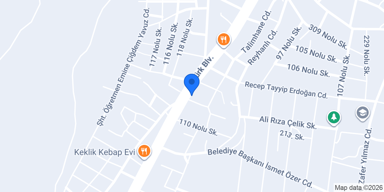 Açelya Mobilya konumu