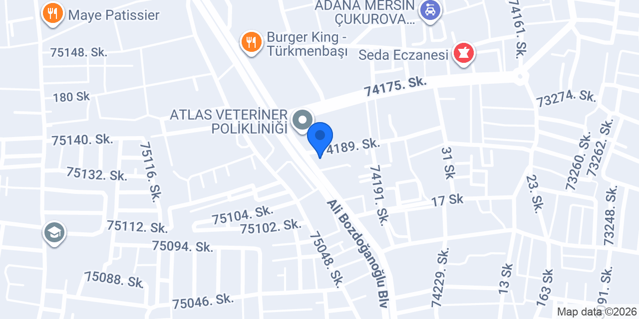 Adana künefe dünyası konumu