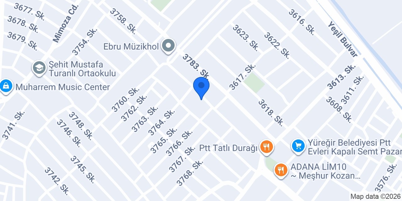 Ptt Kebap ve lahmacun salonu konumu