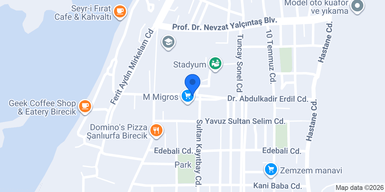 Birecik Vizyon Emlak konumu
