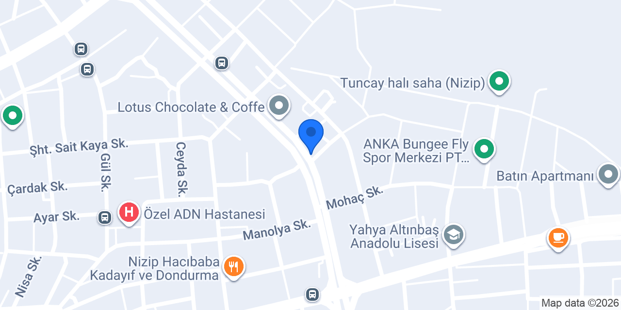 HELVACI ALİ NİZİP konumu